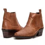 Botina Masculina em Couro - Whisky -(Ref.: 25033whisky) - Imagem 4