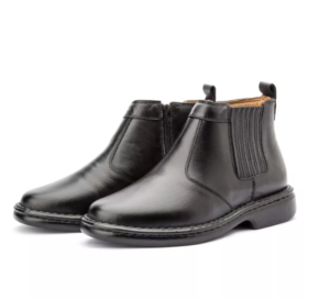 Botina Masculino em Couro Preta - (Ref.: 18009preto)