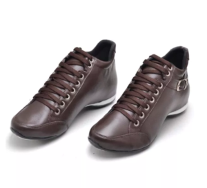 Bota Feminina Confort em Couro Café com Fivela - (Ref.: 7208cafe)