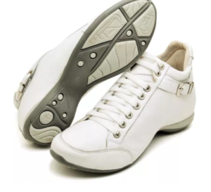 Bota Feminina Confort em Couro Branco com Fivela (Ref.: 7208branco)